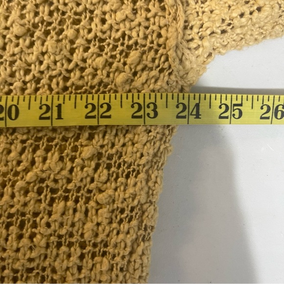 FP Beach Yellow Mustard Laced Up Sweater Dress Size S - Picture 10 of 10